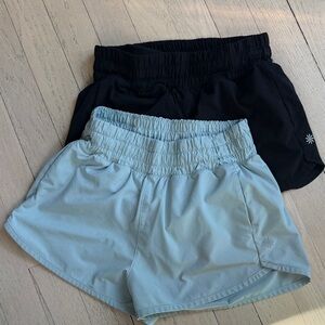 Athleta Girl Run Free Shorts 2 pairs